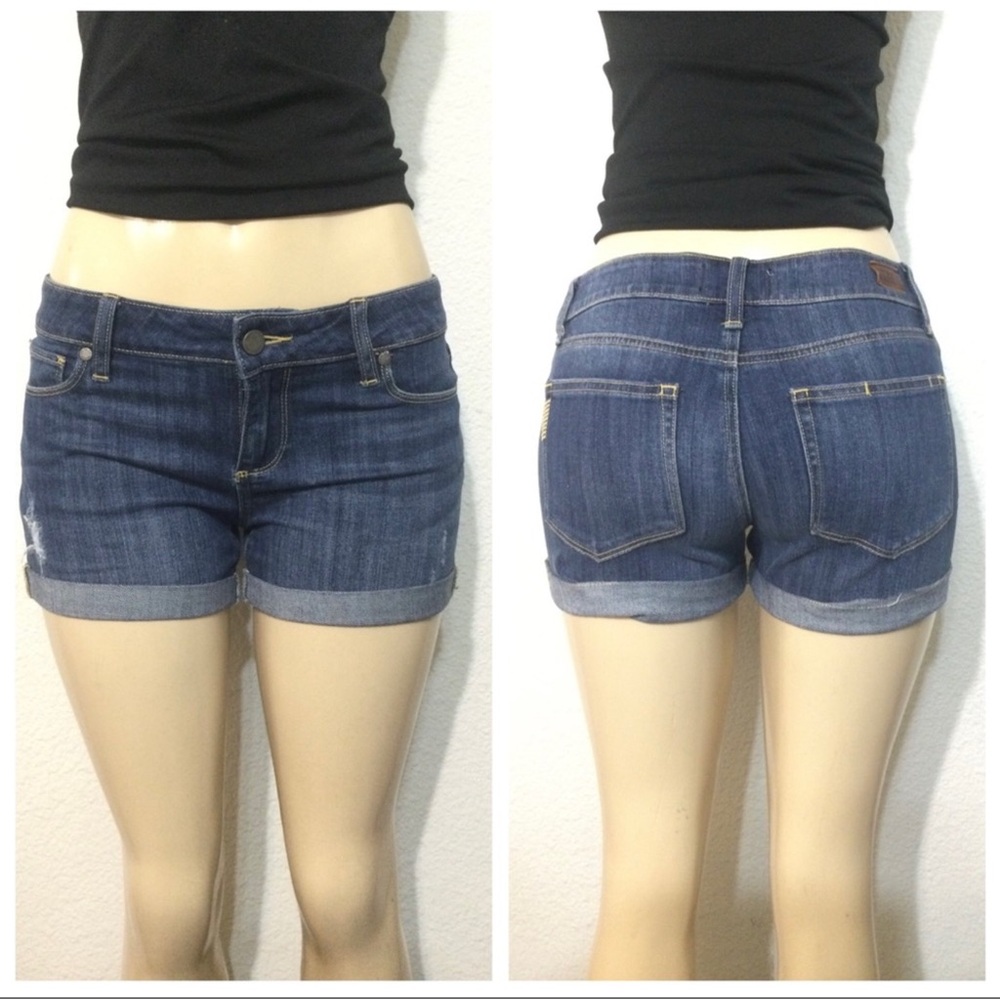 PAIGE Distressed Cuffed Shorts Size 26
